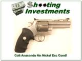 Colt Anaconda 4” nickel Exc Cond! - 1 of 3