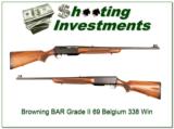 Browning BAR Grade II 69 Belgium 338 Win Mag! - 1 of 4