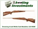 Browning A-bolt White Gold Medallion 325 WSM! - 1 of 4