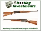 Browning BAR Grade II 68 Belgium 30-06 Blond! - 1 of 4
