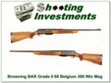 Browning BAR Grade II 68 Belgium 300 Win Mag! - 1 of 4