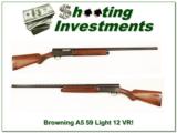 Browning A5 Light 12 59 Belgium VR Exc Cond! - 1 of 4