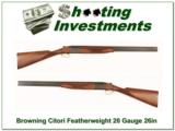 Browning Citori 20 Gauge Superlight 26in as new! - 1 of 4