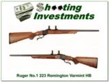 Ruger No. 1 Varmint 223 Remington Heavy Barrel - 1 of 4