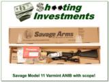 Savage Model 11 Varmint Heavy Barrel 22-250 ANIB with scope! - 1 of 4