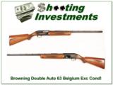 Browning Double Auto 12 Gauge 63 Belgium Exc Cond! - 1 of 4