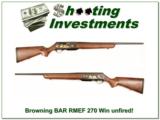 Browning BAR 270 Win Mag Rocky Mountain Elk Foundation! - 1 of 4