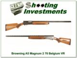 Browning A5 Magnum 12 Gauge 70 Belgium Vent Rib! - 1 of 4