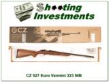 CZ 527 Euro Varmint 223 Rem ANIB! - 1 of 4