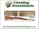 Browning Safari Grade 30-06 64 Belgium with box! - 1 of 4