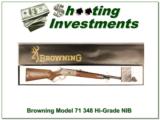 Browning Model 71 Rifle High Grade 348 Win new in box - 1 of 4