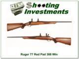 Ruger 77 308 Win older Tang Safety Red Pad! - 1 of 4