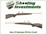 Sako 75 Stainless 270 Exc Cond - 1 of 4