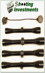 Browning rimfire ¾” 4X Rifle Scope MINT Cond Covers - 1 of 1