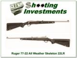 Ruger 77 / 22 All Weather Stainless Skeleton 22! - 1 of 4