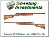 Browning A5 Light 12 59 Belgium Vent Rib! - 1 of 4