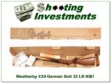 Weatherby XXII 22 Bolt action Anschutz made NIB - 1 of 4
