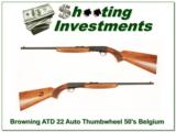 Browning 22 Auto Thumbwheel 50s Belgium Exc Cond! - 1 of 4