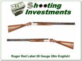 Ruger Red Label Silver 28 Gauge 28in barrels English stock! - 1 of 4