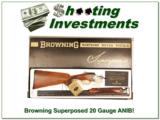 Browning Superposed 20 Gauge 26.5 in Skeet ANIB!- 1 of 4