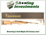 Browning A-bolt Mable Medallion 243 NIB Unfired Perfect!- 1 of 4