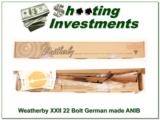 Weatherby XXII 22 Bolt action Anschutz made ANIB - 1 of 4