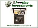 KAHR Arms P380 380 auto near new in case 2 mags!- 1 of 4