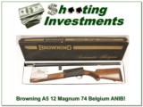 Browning A5 Magnum 12 74 Belgium NIB! - 1 of 4