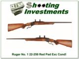 Ruger No. 1 22-250 Rem Red Pad nice wood about new!
- 1 of 4