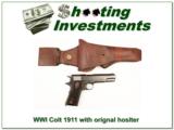 Colt 1911 WWI made in 1918 in original holster! - 1 of 4
