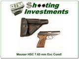 Mauser HSC 7.65mm Fine Cond with holster! - 1 of 4