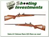 Sako A1 Deluxe in RARE 223 Remington as new! - 1 of 4