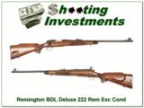 Remington 700 Deluxe Engraved 222 Rem as new! - 1 of 4