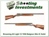 Browning A5 Light 12 Rare 1950 Belgium 26nin IC Solid
- 1 of 4