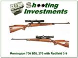 Remington 700 BDL 270 Redfield 3-9
- 1 of 4