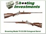 Browning Model 78 22-250 Octagonal Barrel Exc Cond! - 1 of 4