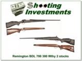 Remington BDL 700 in 300 Weatherby Mag 2 stocks! - 1 of 4