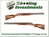 Browning Superposed 12 Gauge 64 Belgium RKLT as new! - 1 of 4