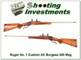 Ruger No.1 AC Burgess Custom 300 Burgess!- 1 of 4