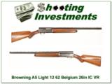 Browning A5 Light 12 62 Belgium 26in VR IC - 1 of 4