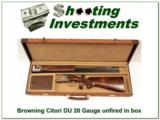 Browning Citori 20 Gauge Ducks Unlimited NIC!- 1 of 4