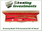 Browning Model 78 Bi-Centennial set 45-70 unfired in case BEAUTIFUL! - 1 of 5