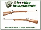 Winchester Model 75 Target 1952 22 LR Exc Cond! - 1 of 4