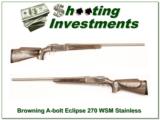Browning A-bolt Eclipse Stainless Laminated 270 WSM HB BOSS - 1 of 4