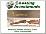 Browning A5 Light 20 Quails Unlimited Chevy Trucks 5 of 100 NIB!- 1 of 4