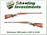 Winchester 1885 High Wall 32-40 made in 1887! - 1 of 4