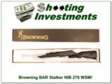 Browning BAR Mark II Stalker 270 WSM Factory NEW! - 1 of 4