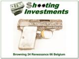 Browning 25 Auto 66 Belgium engraved Renaissance- 1 of 4