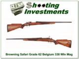Browning Safari Grade 338, 1962 Belgium long extractor!- 1 of 4