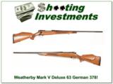 Weatherby Mark V Deluxe 378 63 German! - 1 of 4